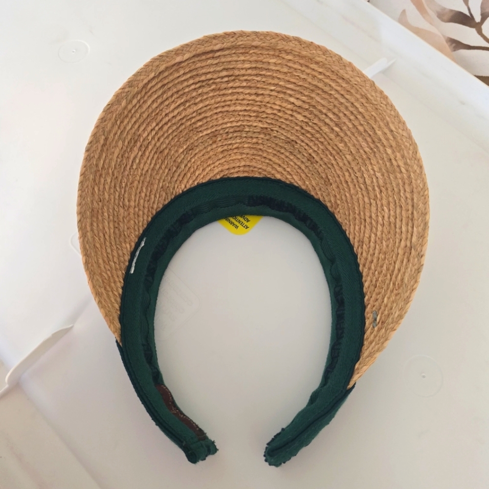 Helen Kaminski Tan and Green Visor - Picture 3 of 3